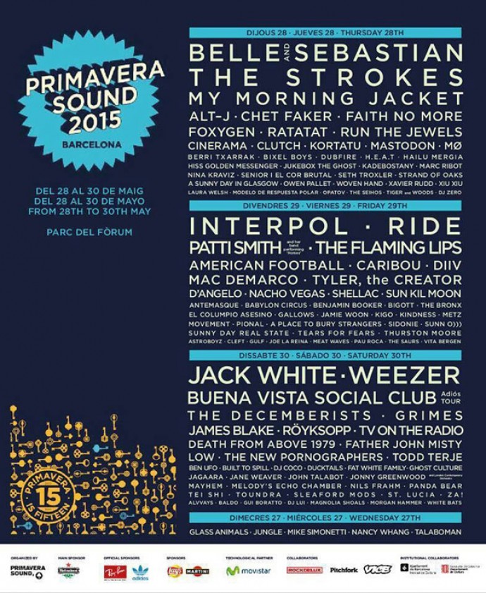  Primavera Sound 2015: Il secondo concerto degli Interpol, tutte le attività complementari del Parc del Fòrum e i palchi di Primavera a la Ciutat 