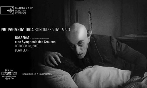 Seeyousound: Stasera, lunedi 1 ottobre, Propaganda 1904 sonorizza dal vivo Nosferatu di F.W. Murnau al Blah blah di Torino