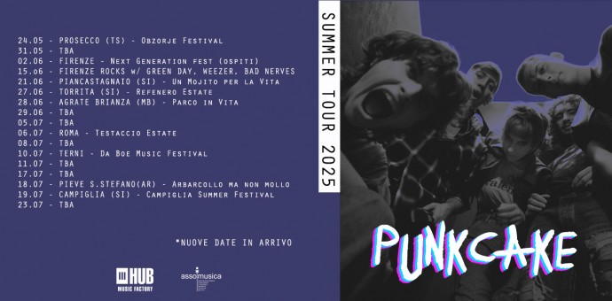 Punkcake: al via il tour estivo - annunciate numerose date in tutta Italia