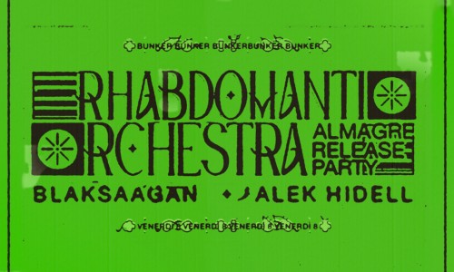 Tum #dalvivo 08 aprile: Rhabdomantic Orchestra + Blak Saagan + Alek Hidell  