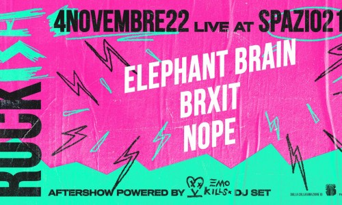 Venerdì Rock-Ish con gli Elephant Brain a Spazio211 di Torino
