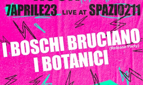 Spazio211 Torino: venerdì Rock-Ish con I Botanici e il release party de I Boschi Bruciano.