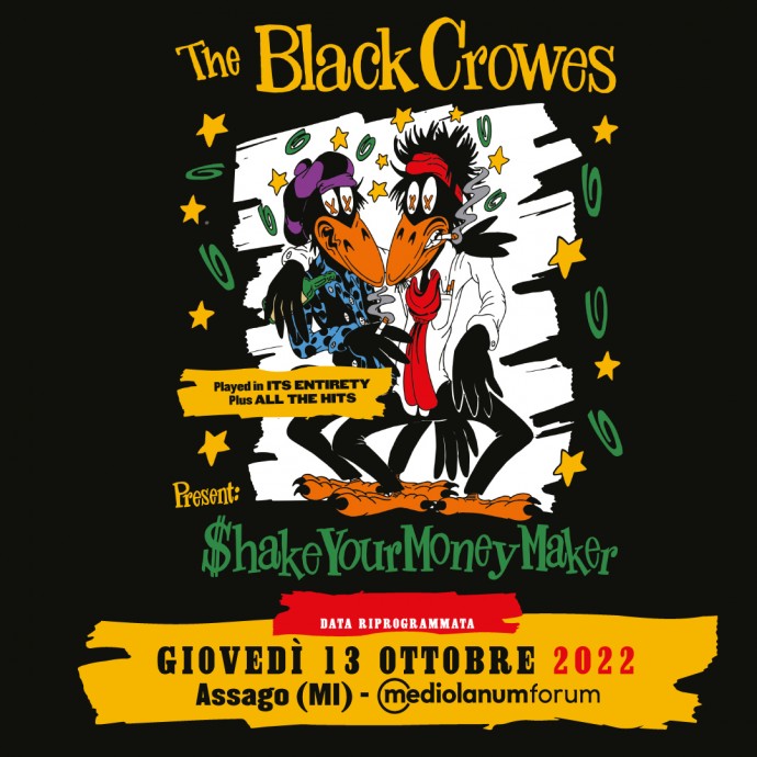 Barley Arts - Il tour dei The Black Crowes è rinviato di un anno. La data italiana è riprogrammata per il 13 ottobre 2022!
