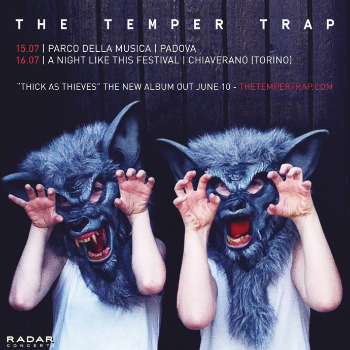 THE TEMPER TRAP: GRANDE RITORNO COL NUOVO ALBUM E DUE DATE A LUGLIO - Video/Ascolto dei The Temper Trap, 'Fall Together' 