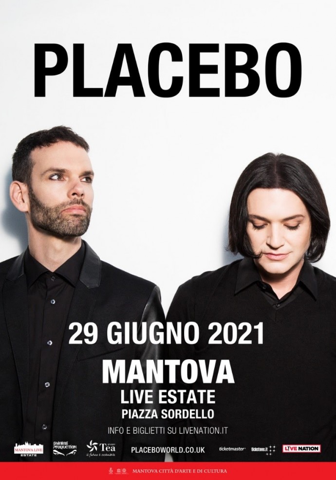 Placebo: riprogrammato il concerto a Mantova il 29 giugno 2021