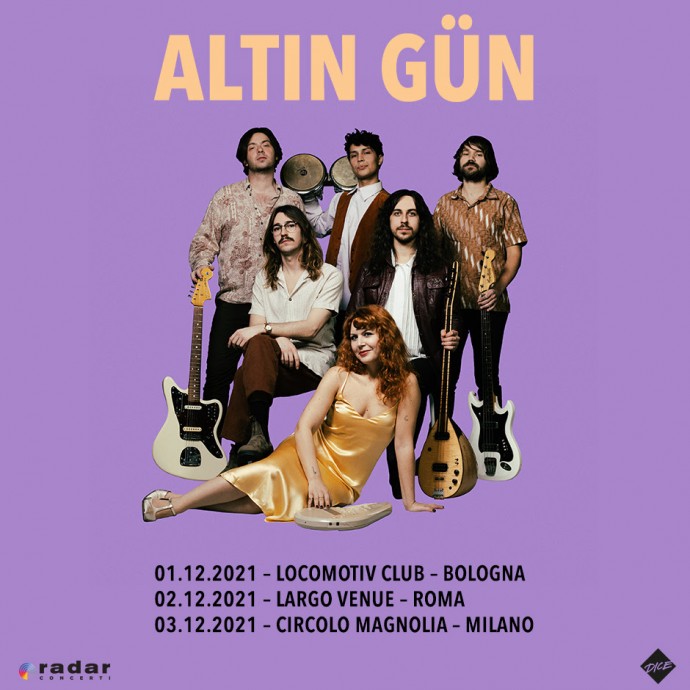 Altin Gün: annunciate tre date italiane della band portabandiera dell’Anatolian Rock per presentare il nuovo album Yol fuori il 26 febbraio - Video di 