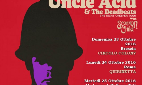 Uncle Acid and the deadbeats: il tour italiano è partito! Ieri Brescia, stasera Roma e domani Ravenna