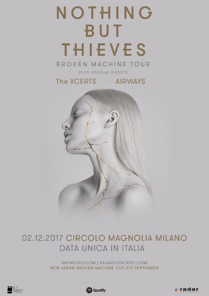 Nothing But Thieves: un'unica data italiana, il 2 dicembre al Magnolia di Milano -  il video uffiale di “Amsterdam”