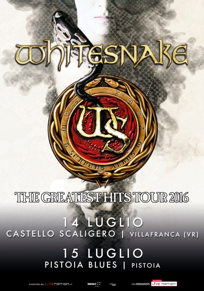 WHITESNAKE: tornano in Italia, due date estive!