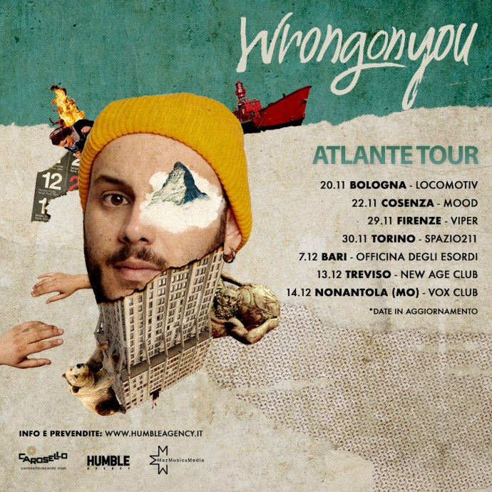 Humble Agency - Wrongonyou, annunciate le date di Atlante Tour. Il nuovo album si chiama 
