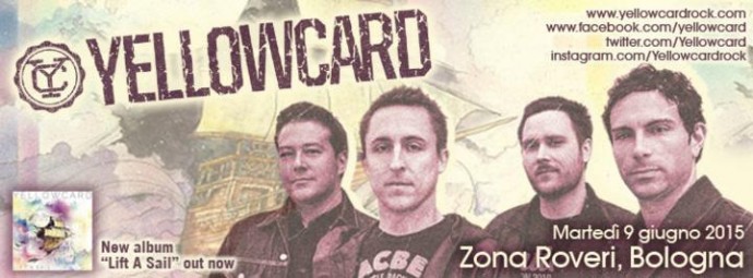 YELLOWCARD: si avvicina l'appuntamento live con la band statunitense! Martedì 9 giugno sul palco di Zona Roveri (BO) - unica data italiana!